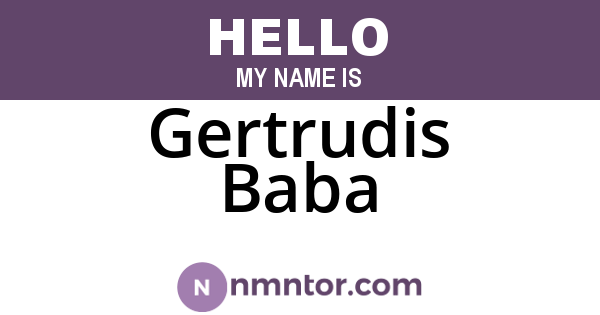 Gertrudis Baba