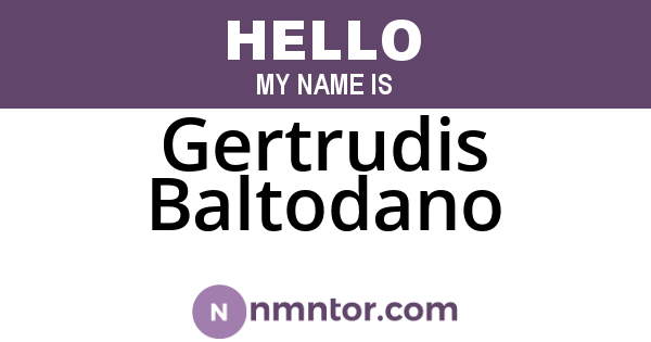 Gertrudis Baltodano