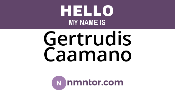 Gertrudis Caamano