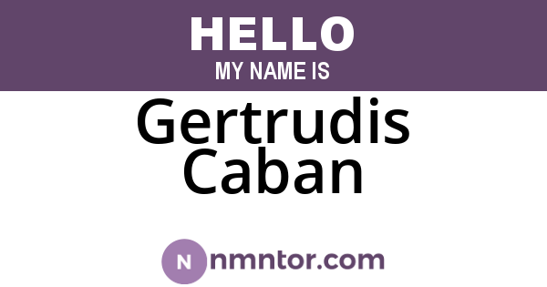 Gertrudis Caban