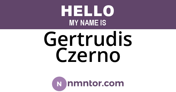 Gertrudis Czerno