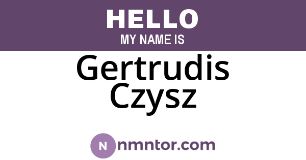 Gertrudis Czysz