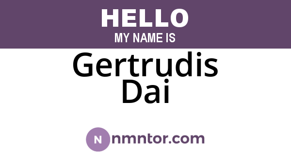 Gertrudis Dai