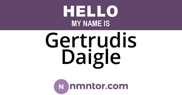 Gertrudis Daigle