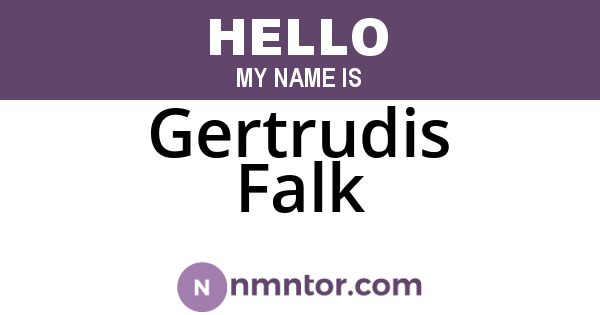 Gertrudis Falk