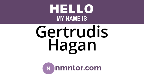 Gertrudis Hagan