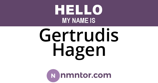 Gertrudis Hagen