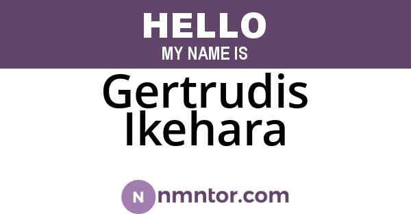 Gertrudis Ikehara
