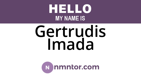 Gertrudis Imada