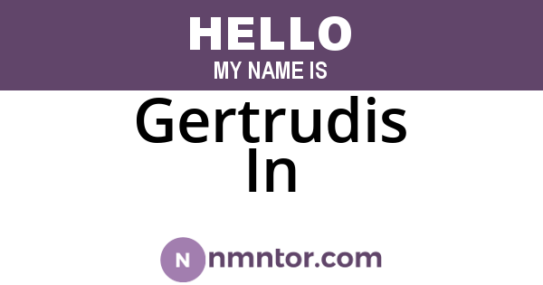 Gertrudis In