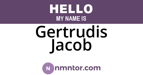 Gertrudis Jacob