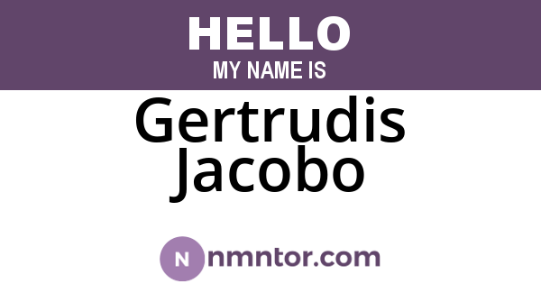 Gertrudis Jacobo