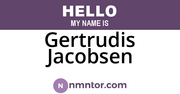 Gertrudis Jacobsen