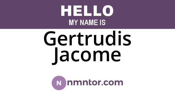 Gertrudis Jacome
