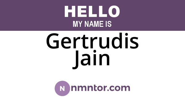 Gertrudis Jain