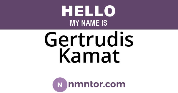Gertrudis Kamat
