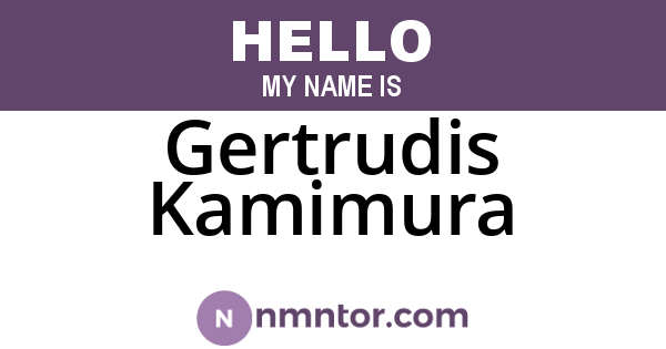 Gertrudis Kamimura