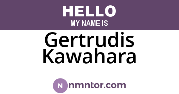 Gertrudis Kawahara