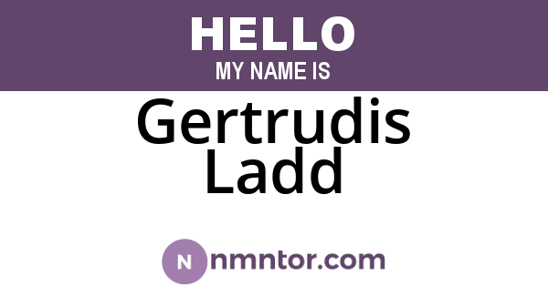 Gertrudis Ladd