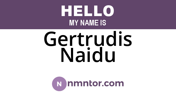 Gertrudis Naidu
