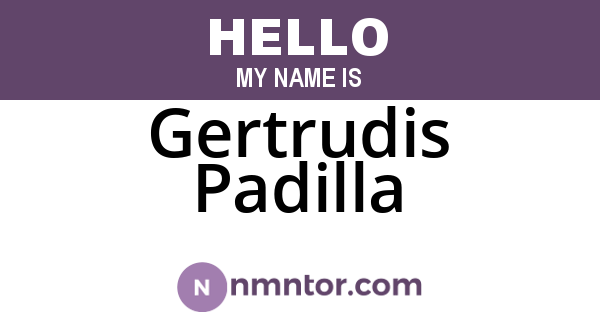 Gertrudis Padilla