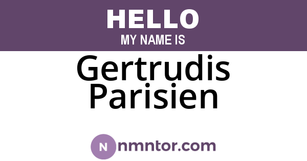 Gertrudis Parisien