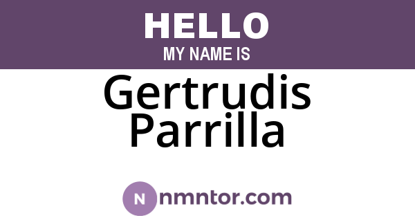 Gertrudis Parrilla