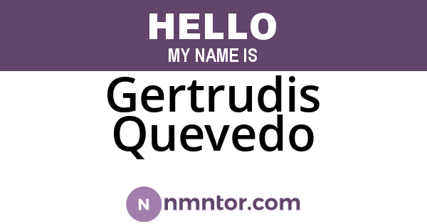Gertrudis Quevedo