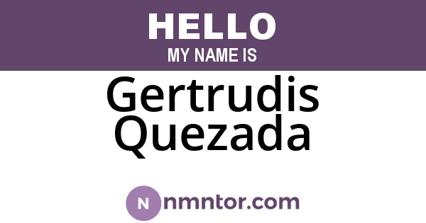 Gertrudis Quezada