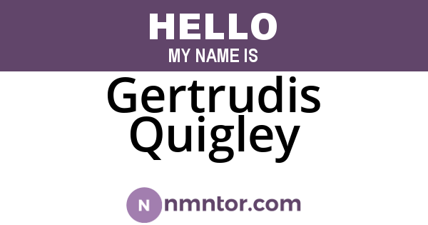 Gertrudis Quigley