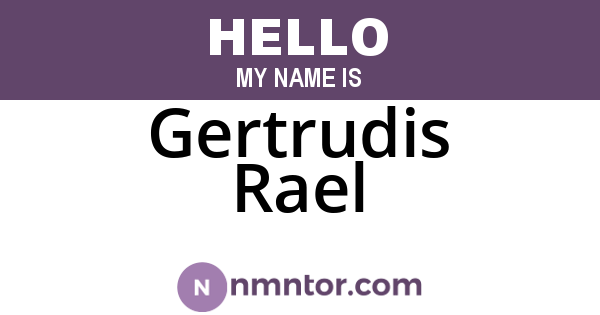 Gertrudis Rael