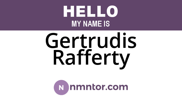 Gertrudis Rafferty
