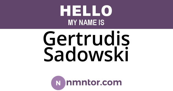 Gertrudis Sadowski