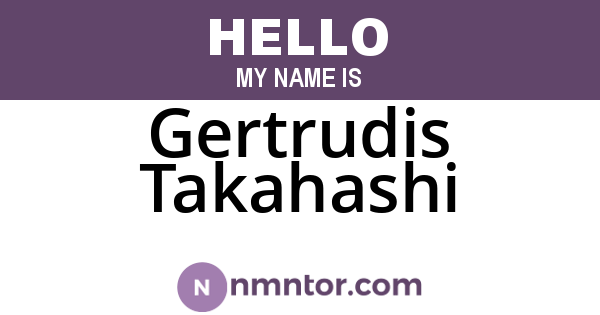 Gertrudis Takahashi