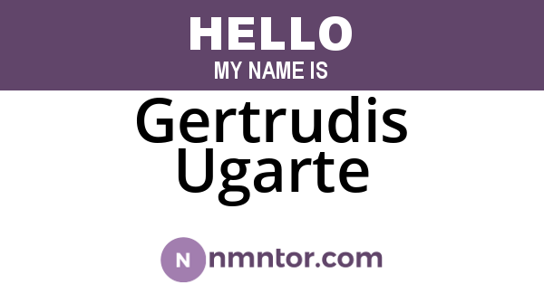 Gertrudis Ugarte
