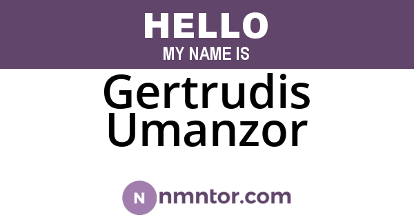 Gertrudis Umanzor
