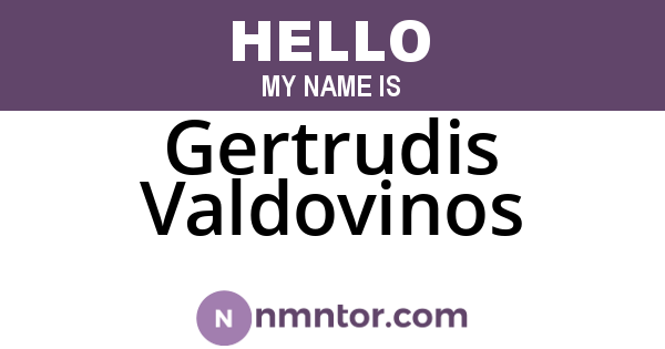 Gertrudis Valdovinos