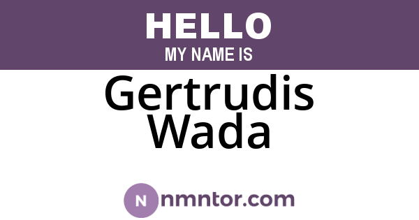 Gertrudis Wada