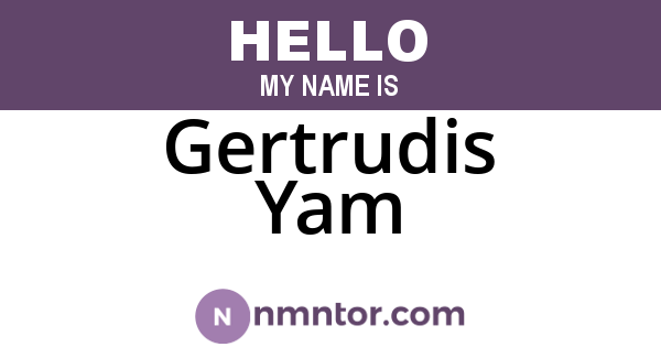 Gertrudis Yam