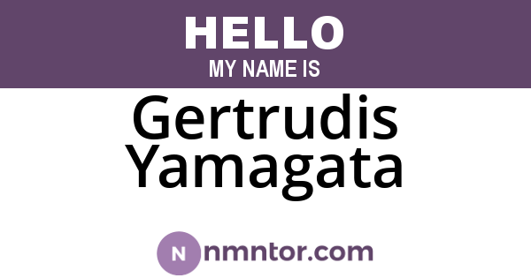 Gertrudis Yamagata