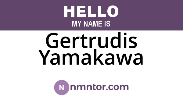 Gertrudis Yamakawa