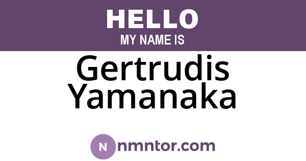 Gertrudis Yamanaka
