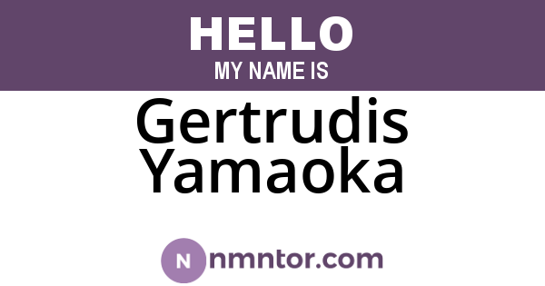 Gertrudis Yamaoka