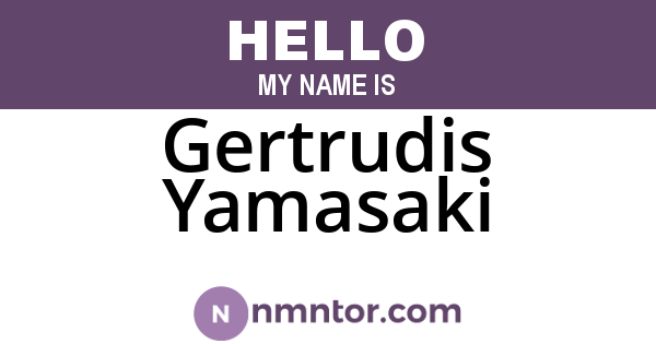 Gertrudis Yamasaki