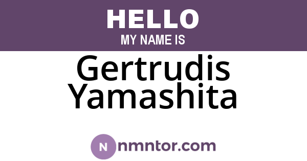 Gertrudis Yamashita
