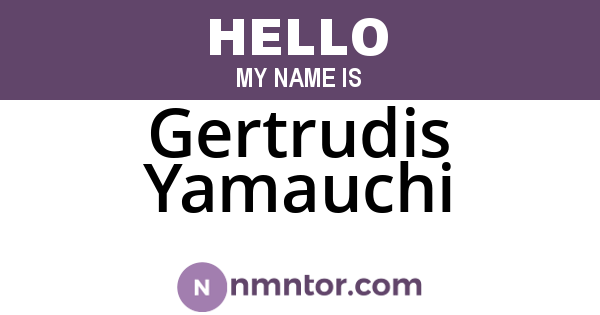 Gertrudis Yamauchi