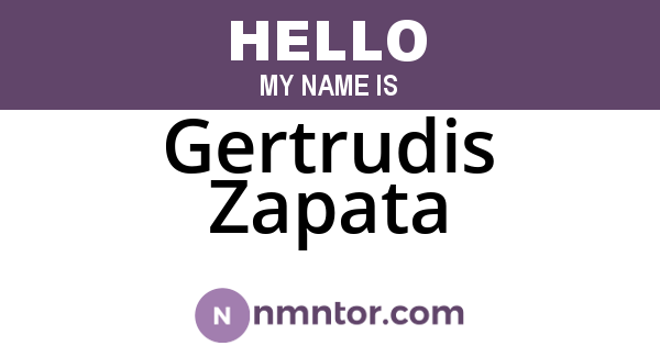 Gertrudis Zapata