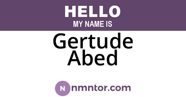 Gertude Abed