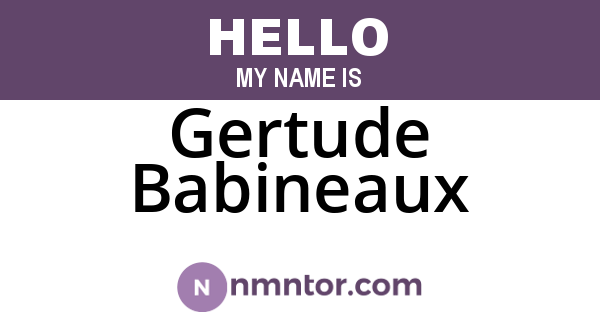 Gertude Babineaux