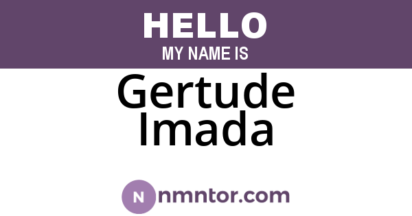 Gertude Imada